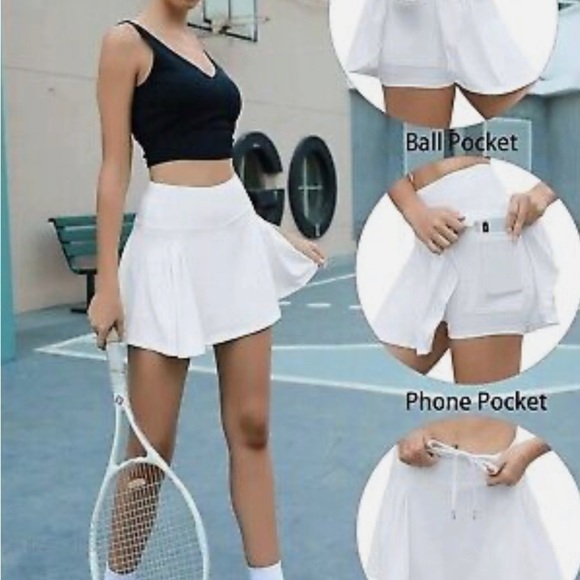 We 1 Fit Women’s NWT Tennis/Golf White Pleated Skort Size Small 2/$27🌞 - Picture 3 of 5